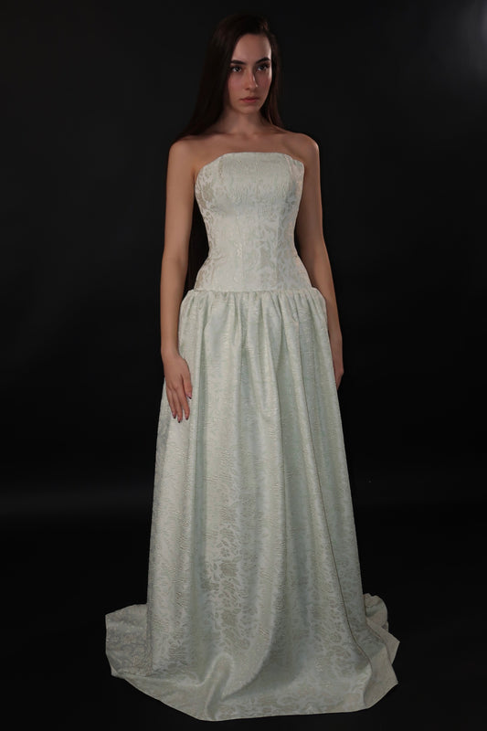 Floor Sample US4 Anna Augusta Floral Print Evening Dress