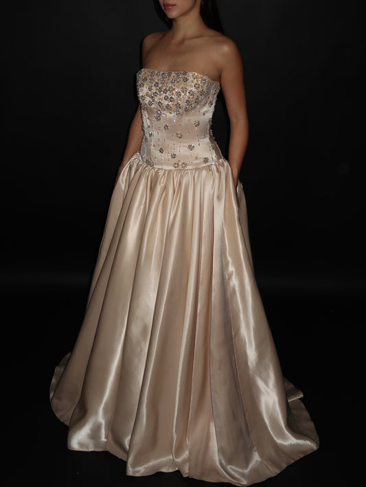 Preloved US 2-4 Anna Augusta Custom Made Evening Gown