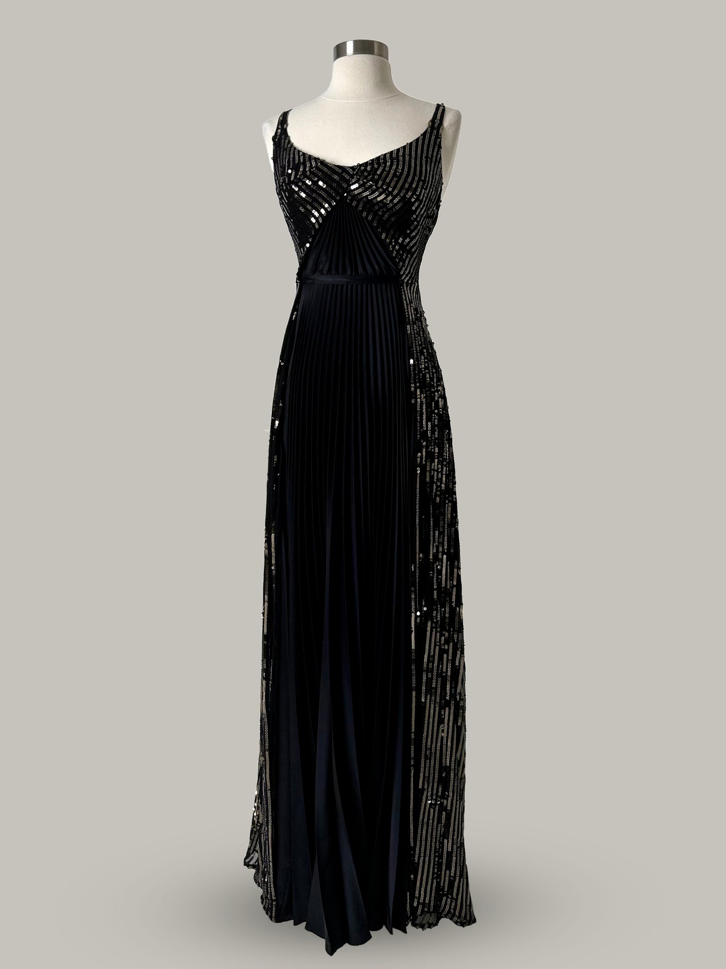 Brand New US 6 Safiyaa Evening Maxi Dress in Black Color