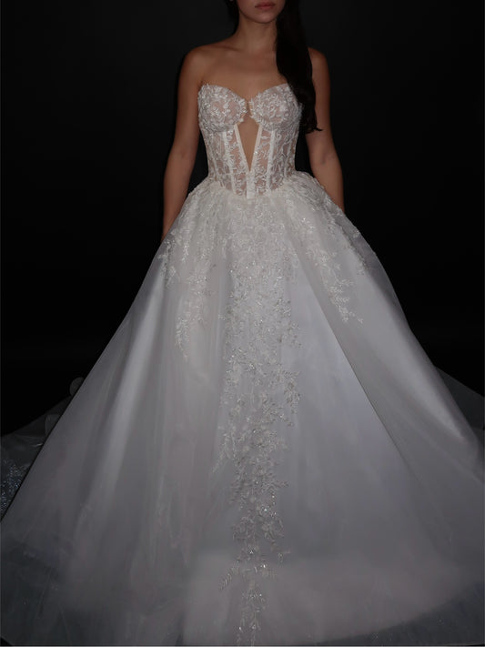 Brand New US 2 Anna Augusta Custom Made Bridal Gown