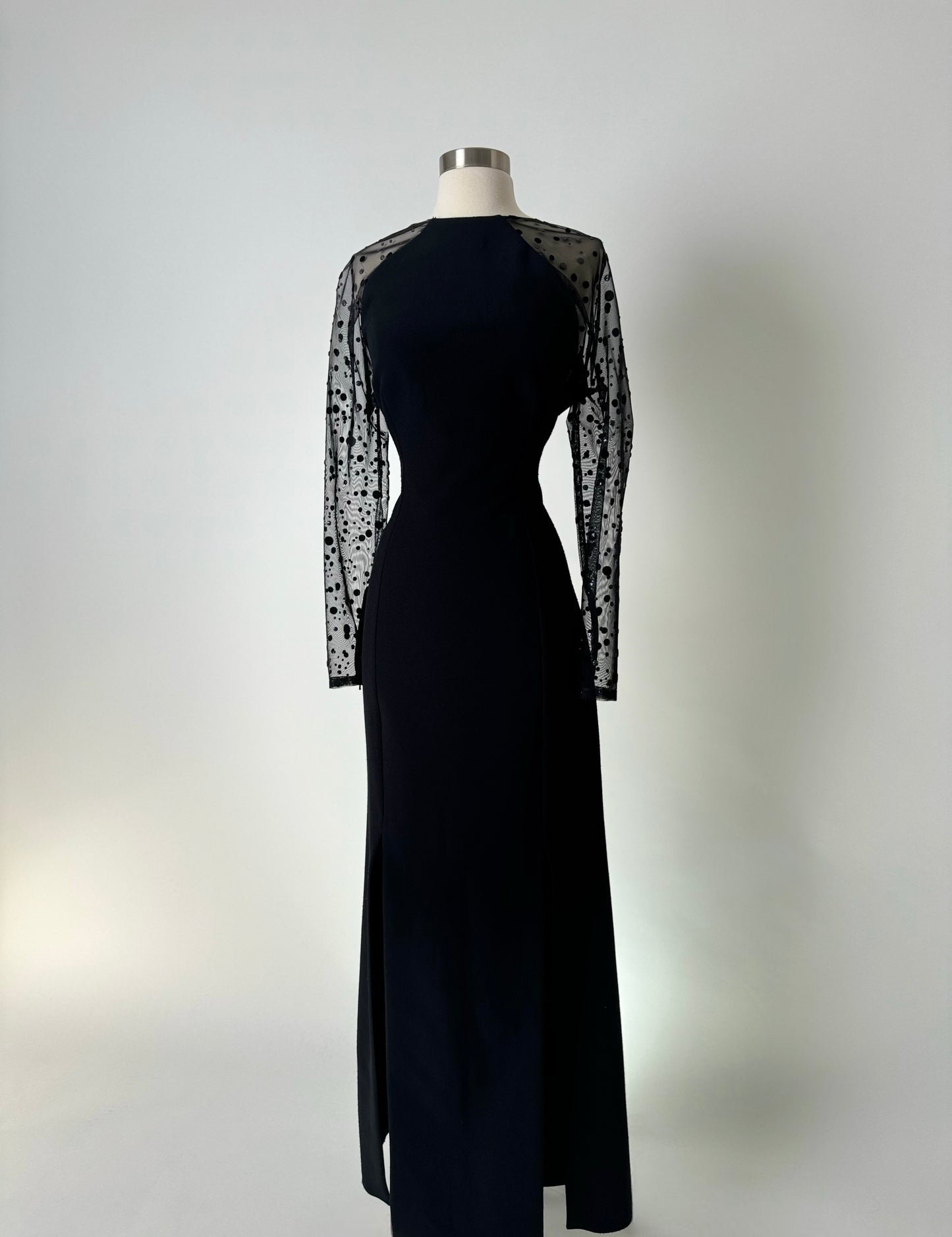 Brand New US 12 Safiyaa Evening Maxi Dress in Black Color