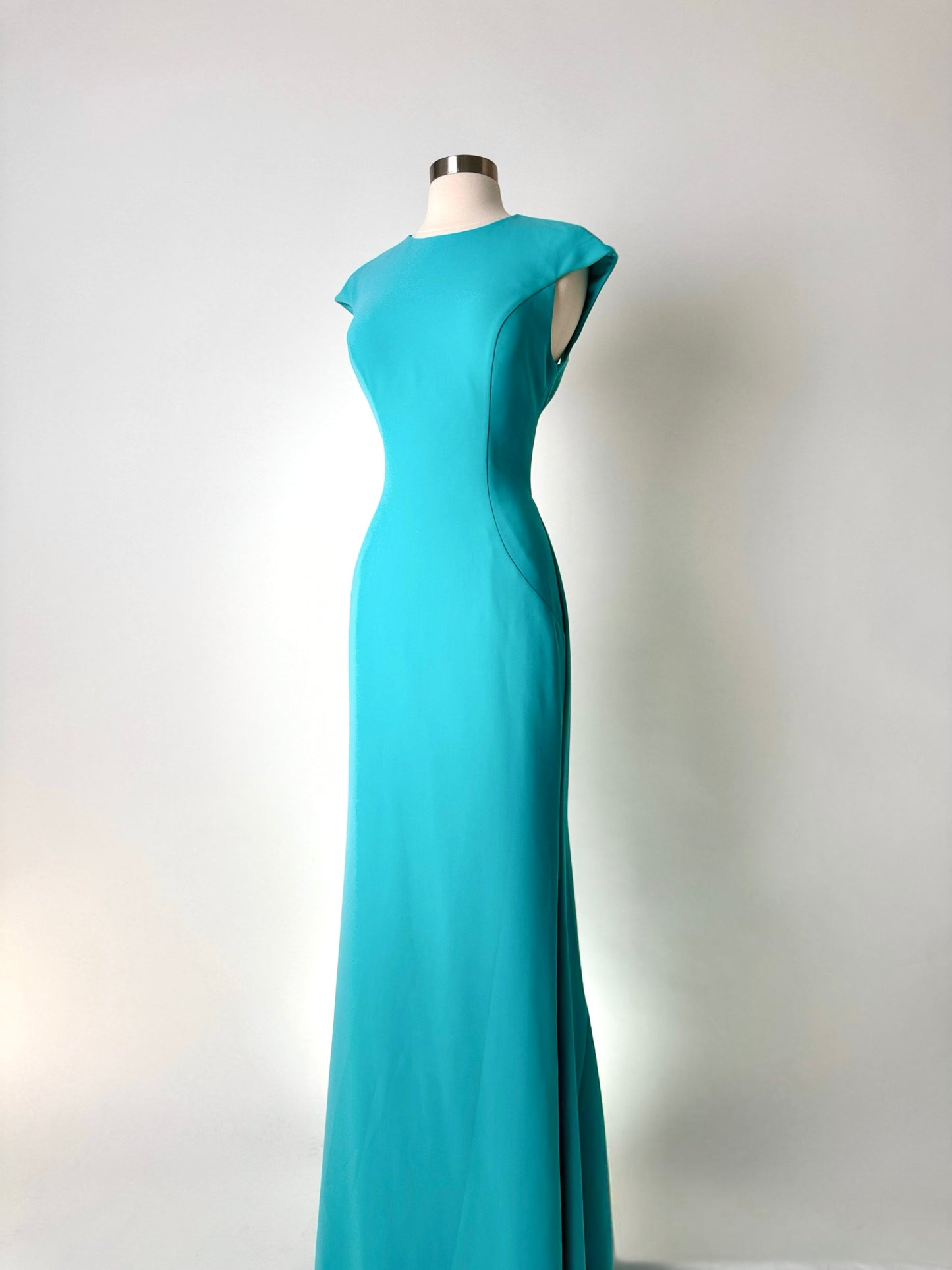 Brand New US 6 Jovani Maxi Evening Dress in Tiffany Color