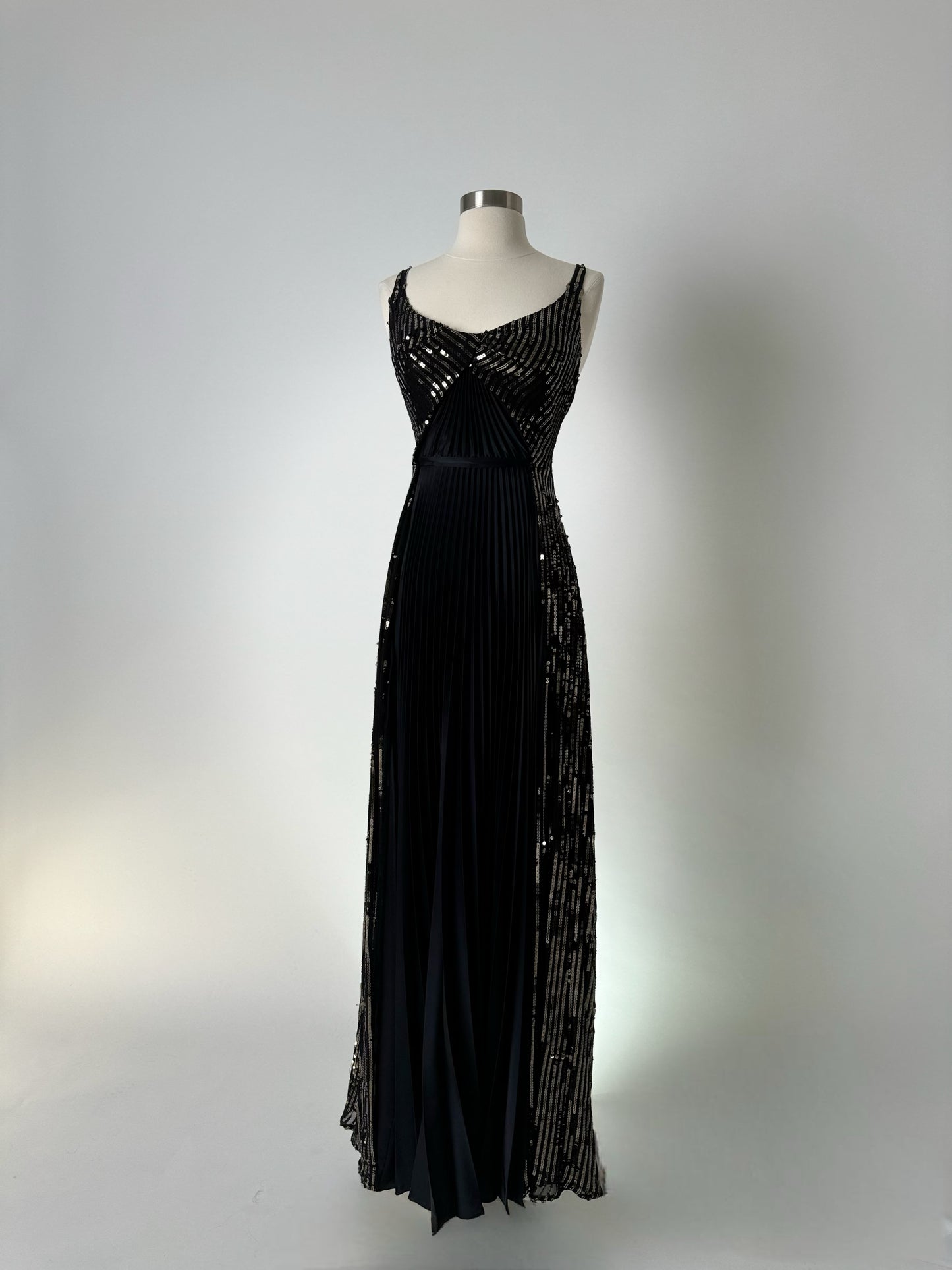 Brand New US 6 Safiyaa Evening Maxi Dress in Black Color