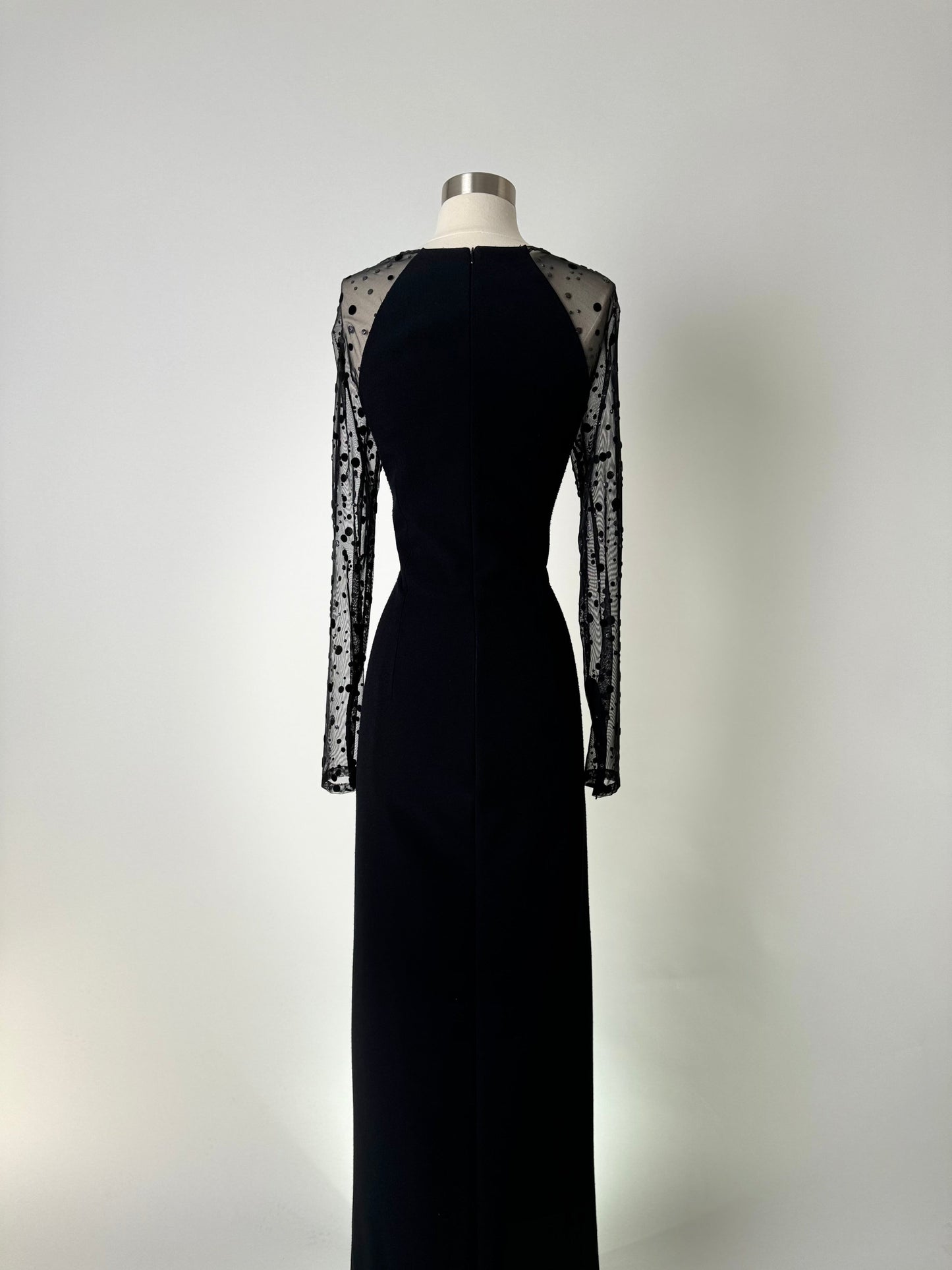 Brand New US 12 Safiyaa Evening Maxi Dress in Black Color