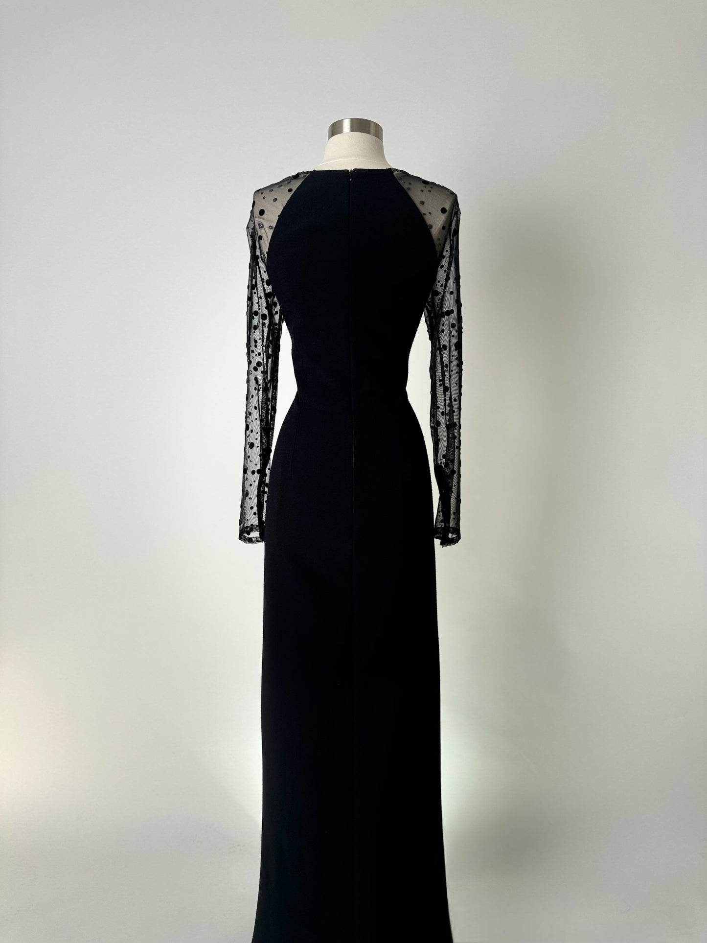 Brand New US 12 Safiyaa Evening Maxi Dress in Black Color