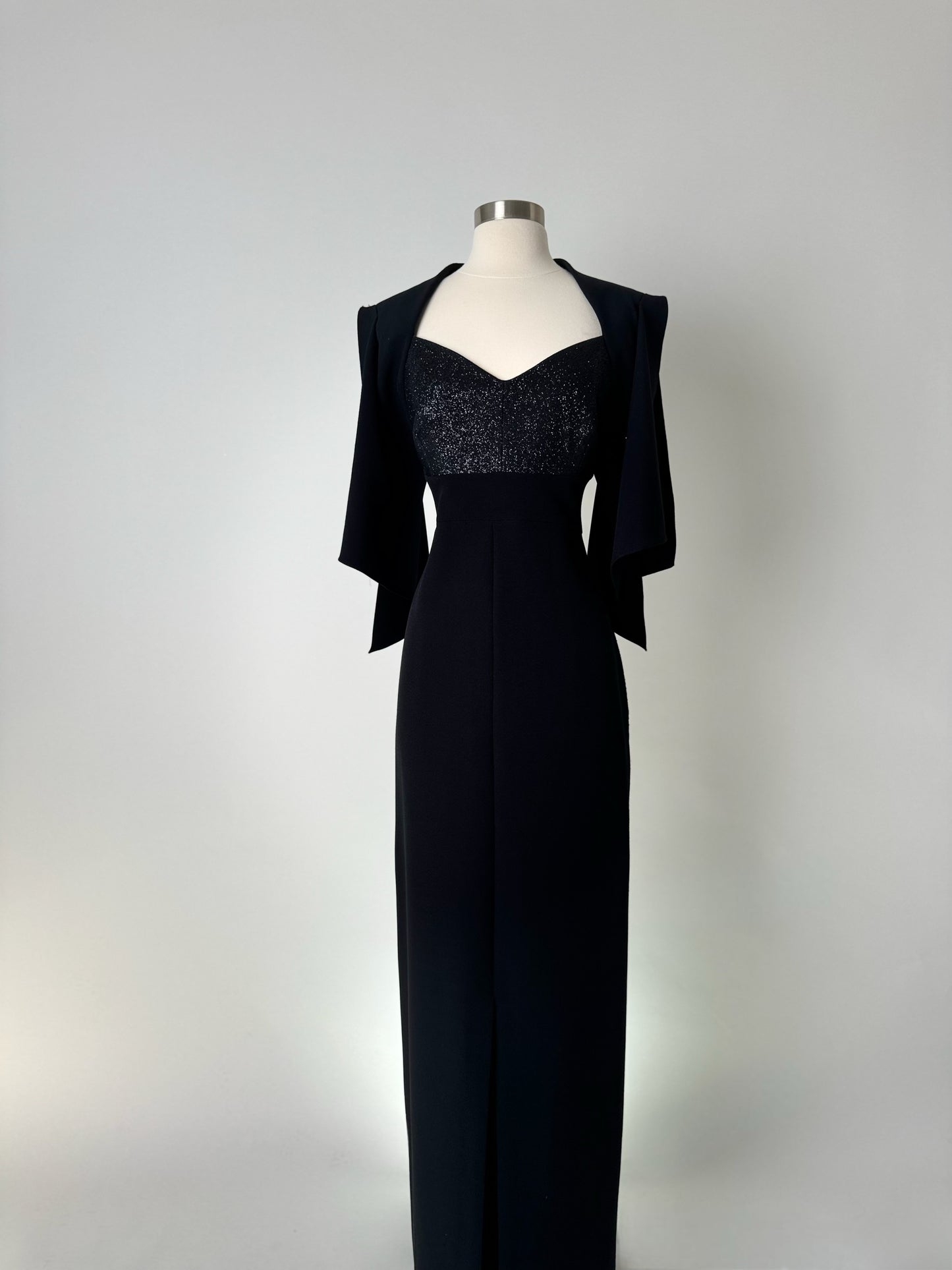 Brand New US 14 Safiyaa Maxi Evening Dress in Black Color