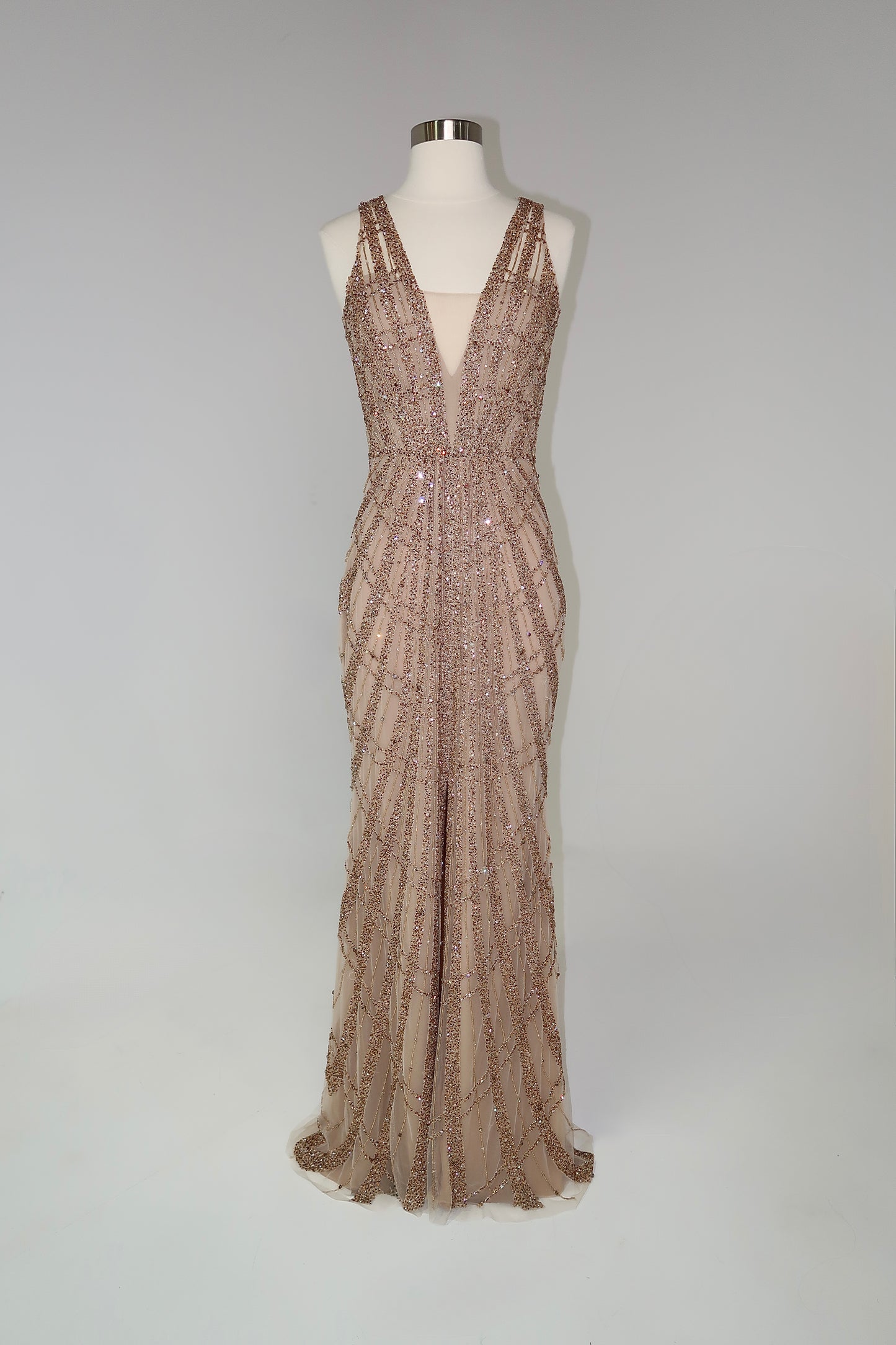 Brand New US6 Anna Augusta Fully Embroidered Gown