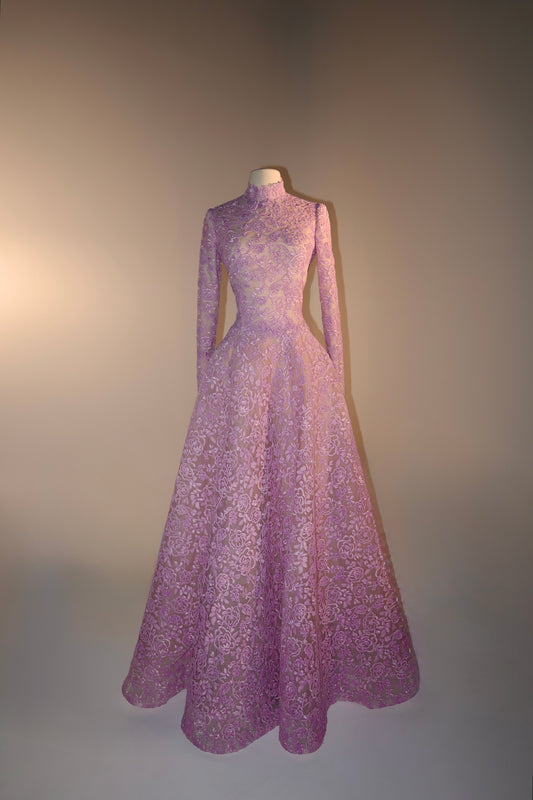 Brand New US8 Anna Augusta Purple Maxi Gown