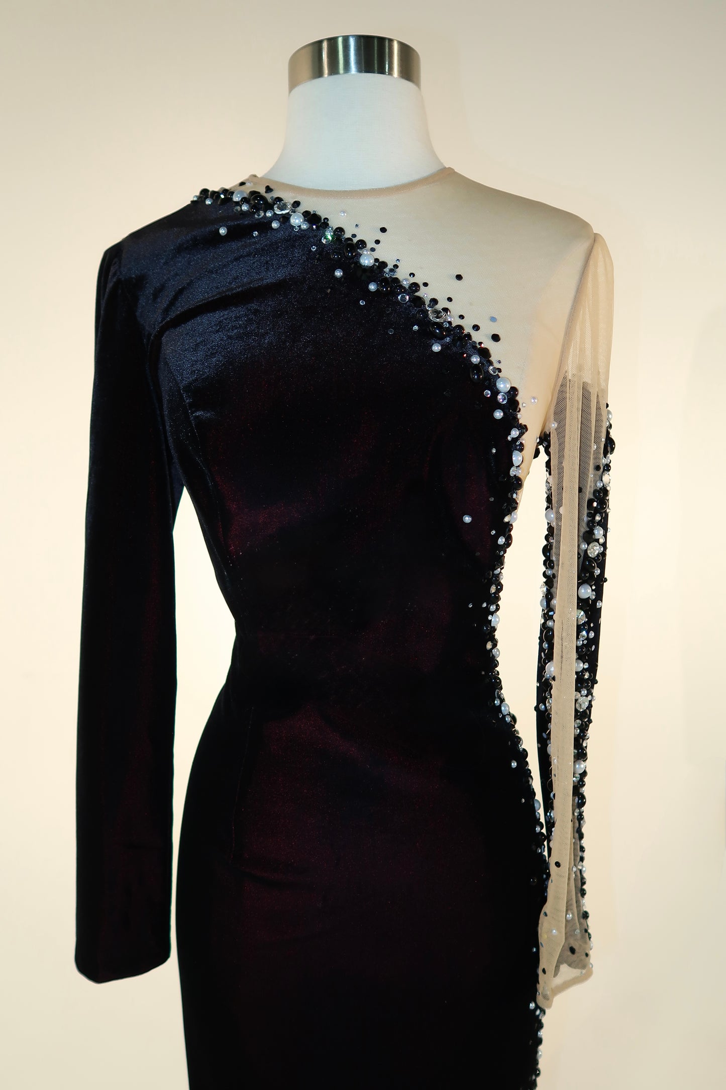 Floor Sample US6 Jean Fares Couture Maxi Gown