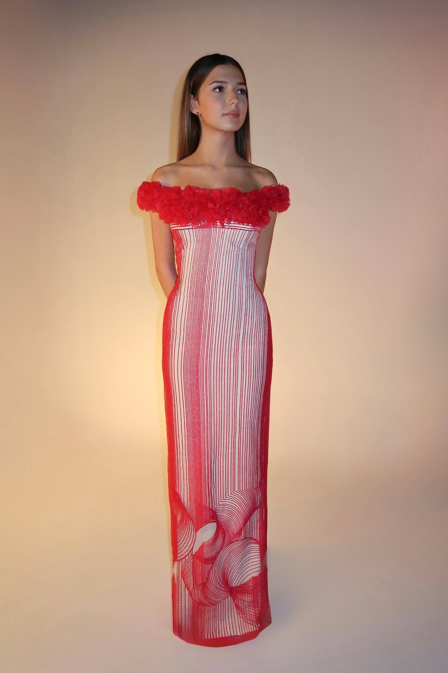 Brand New US4 Gemy Maalouf Maxi Gown