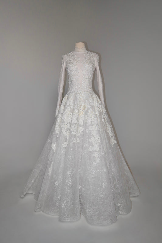 Preloved US 8 Anna Augusta Custom Made Bridal Gown